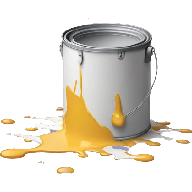 Spilled paint emoji
