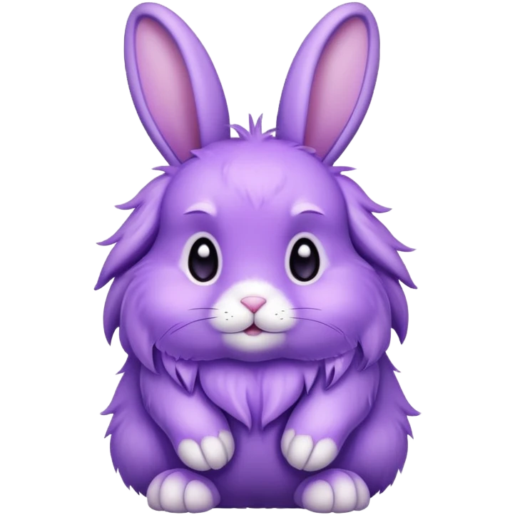 a purple rabbit emoji