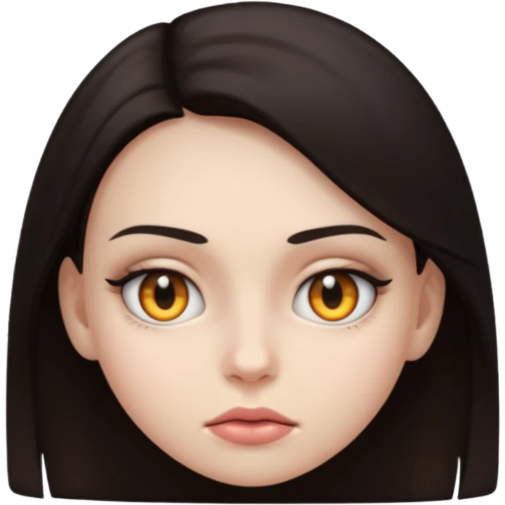 deadly stare one eye emoji girl  emoji