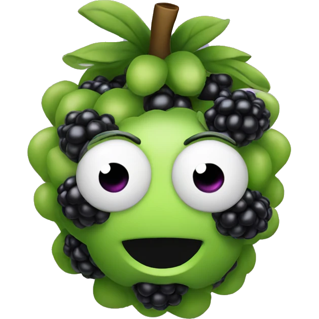 Blackberry blinking emoji