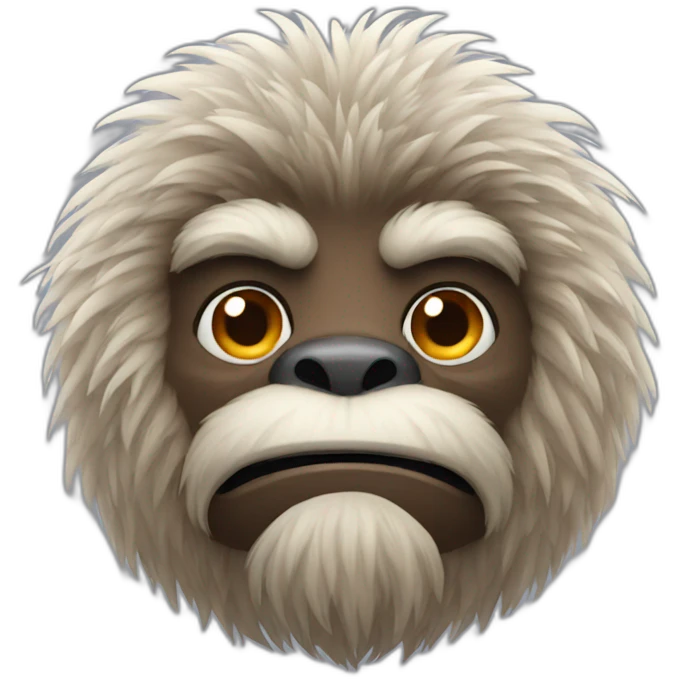 brown yeti emoji