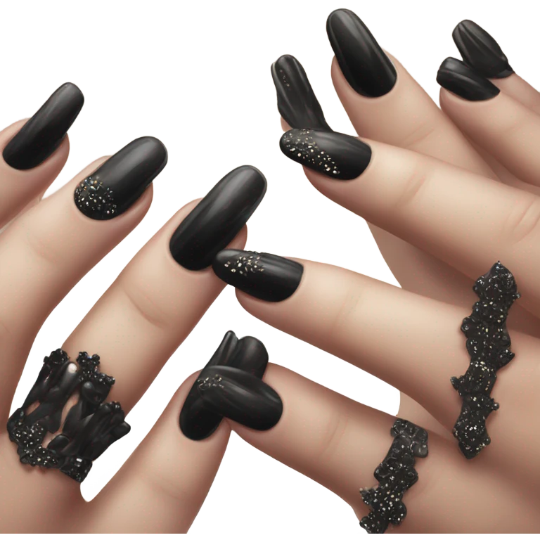 black nails emoji
