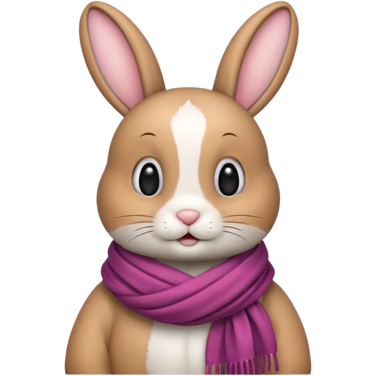 bunny with scarf emoji