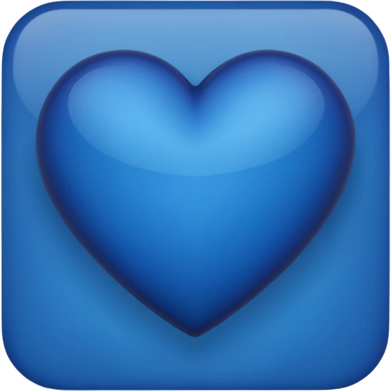 Dark blue heart emoji