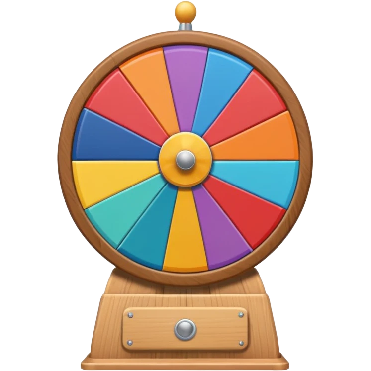 prize wheel front view emoji