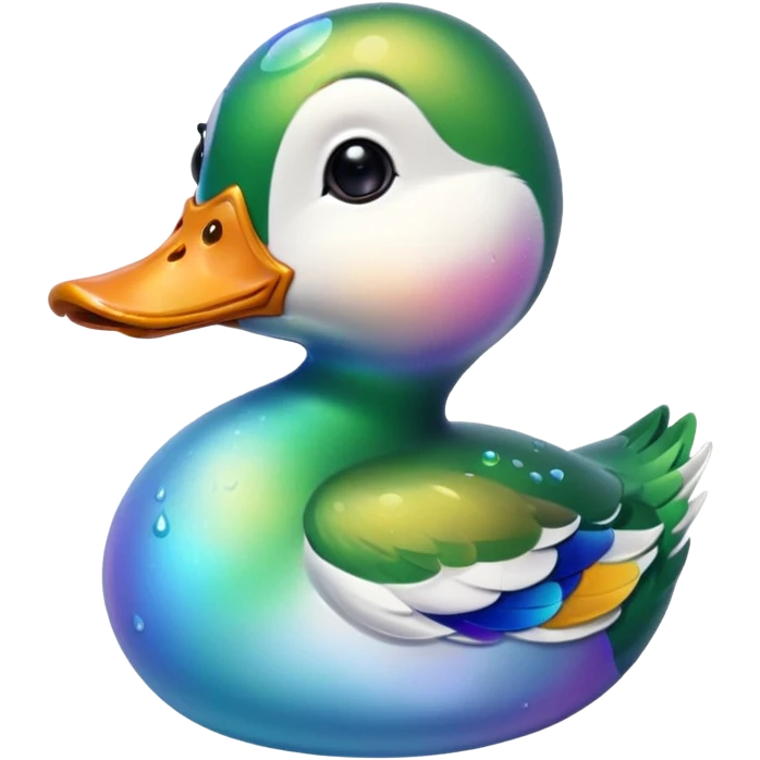 Duck bubbles emoji