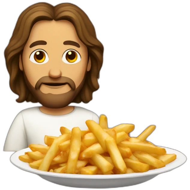 Jesus avec poutine emoji