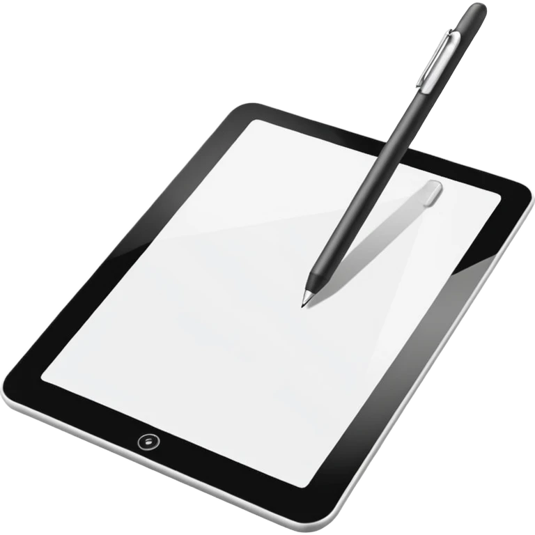 drawing board digital tablet with stylus emoji