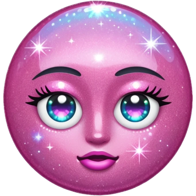 A pink sparkle emoji