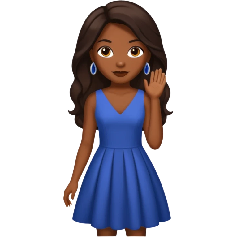 LaTocha Scott with long dark brown hair emoji