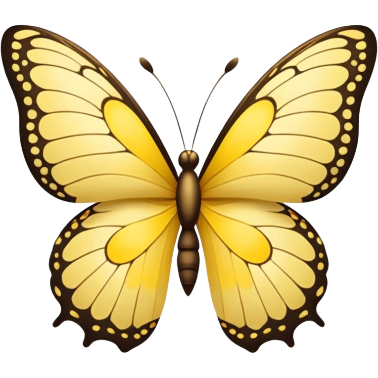 Yellow butterfly emoji
