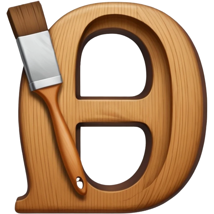 brush making a curved letter emoji