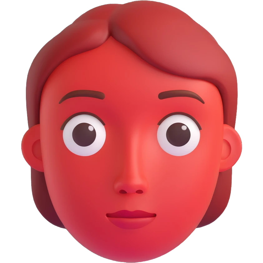 hot red face icon emoji