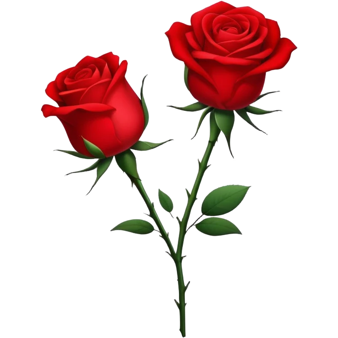 minimalist and aesthetically pleasing red rose ￼ emoji