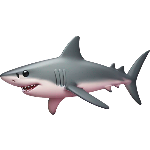 light pink shark emoji