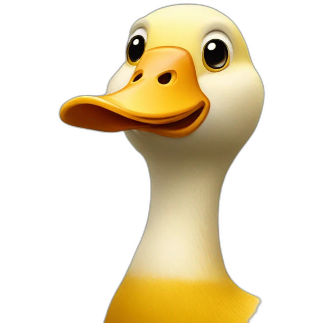 Singe sur le dos d'un canard emoji