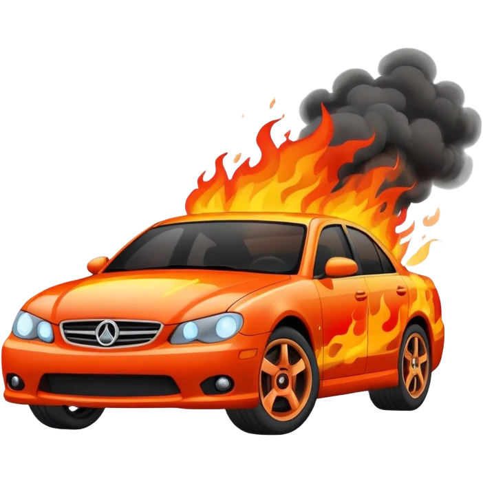 Car fire emoji