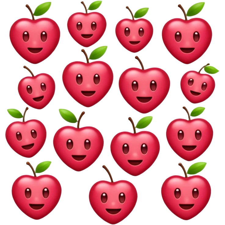 Cherry color selfcare emojis emoji