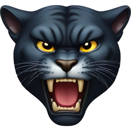 Panther angry emoji