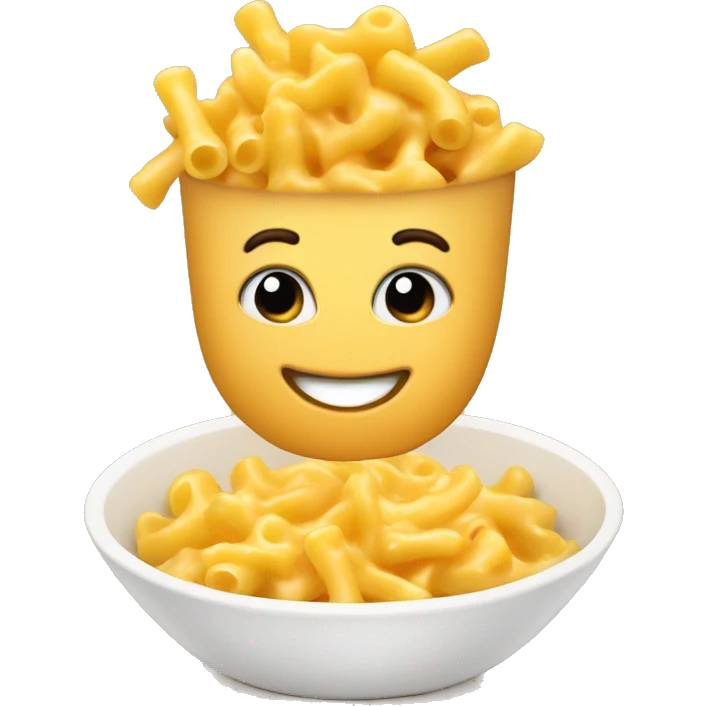 Bowl of Mac & cheese emoji