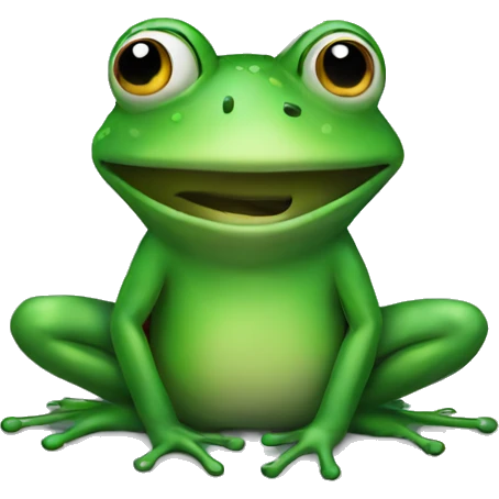 Frog with smoke around him emoji