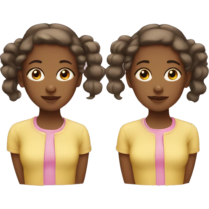 twin girls emoji