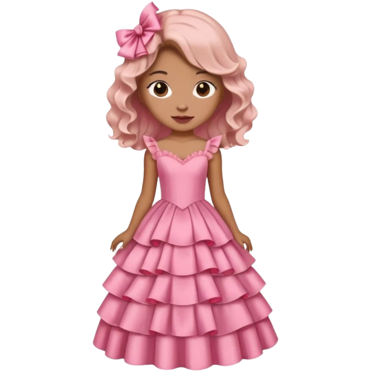 Gown pink for kid emoji