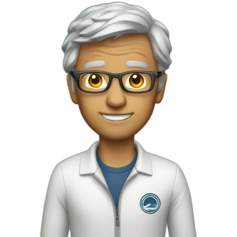 surfing professor emoji