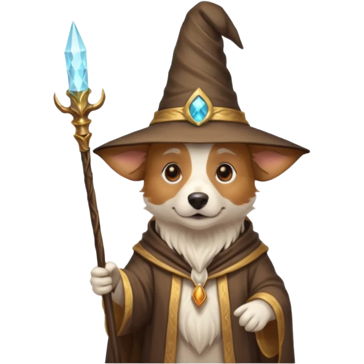 Dog wizard emoji