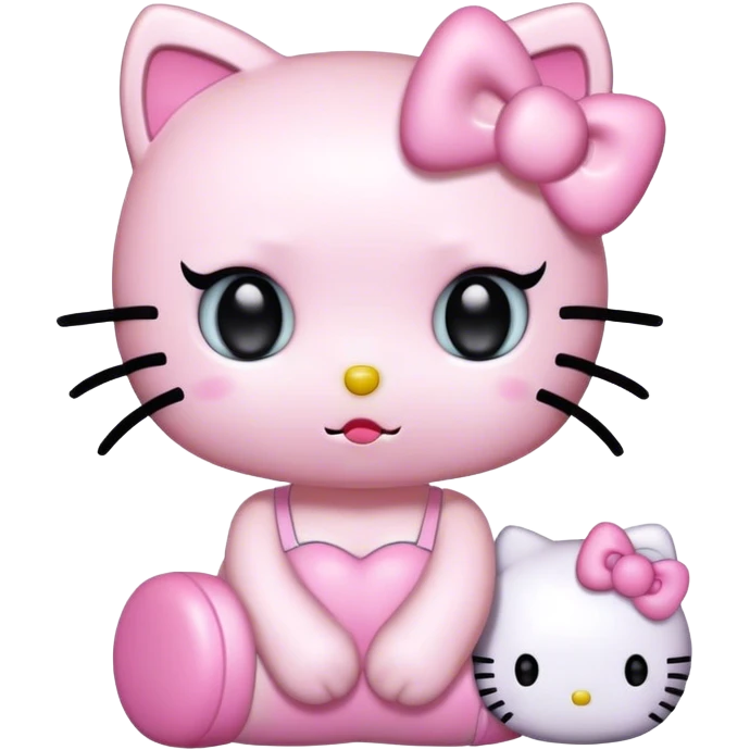 kawaii pastel goth hello kitty emoji