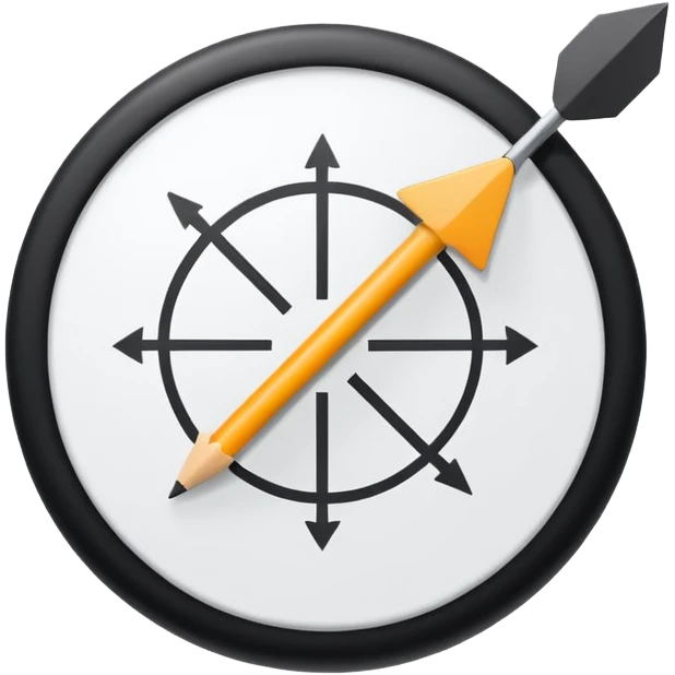 Minimalistic flat vector icon, iOS style, thin black contour on white background. Circular arrows forming a loop with small task board inside. Clean, no text, no shadows emoji