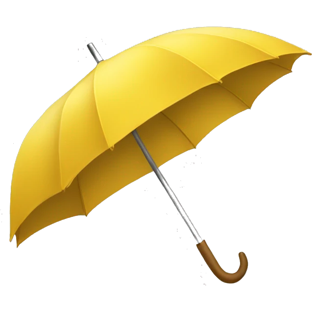 yellow umbrella  emoji