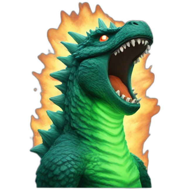 Godzilla atomic breath emoji