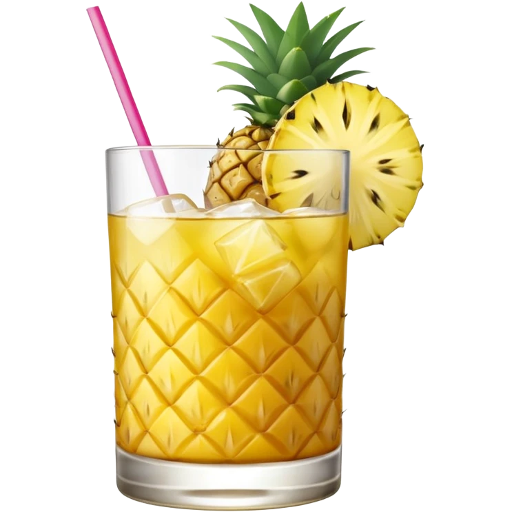 yellow pineapple refresher cocktail emoji