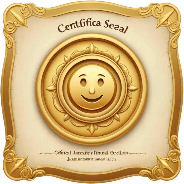 Certificado emoji