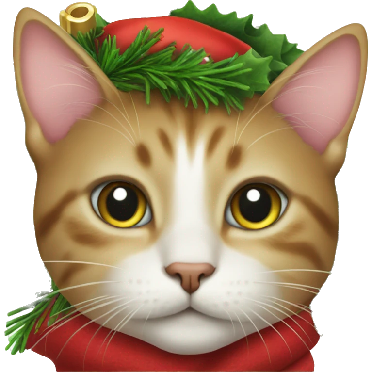 Christmas cat emoji