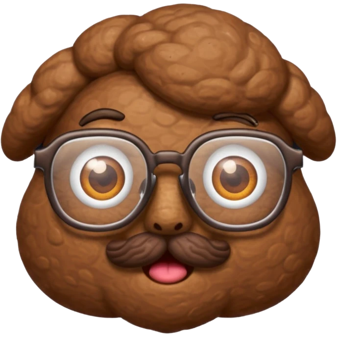 Pooop with glasses emoji