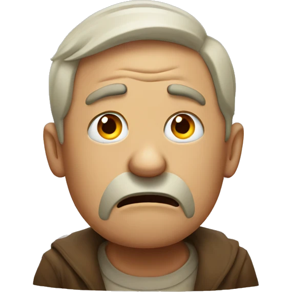 extremely petrified man crying emoji