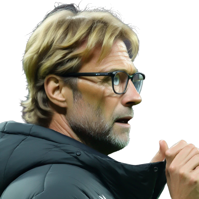 Klopp hand to face emoji