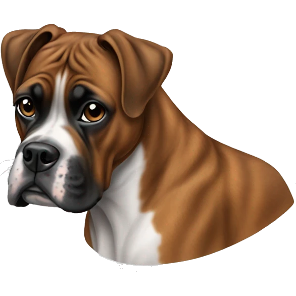 Brindle boxer emoji