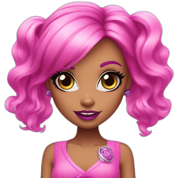Pink monster high emoji