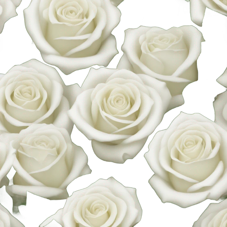 white roses emoji