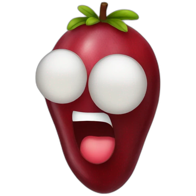dehydrated cranberry emoji