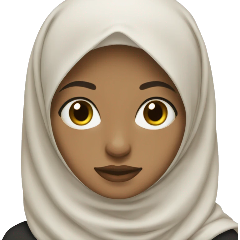 Hijab, pale skin  emoji