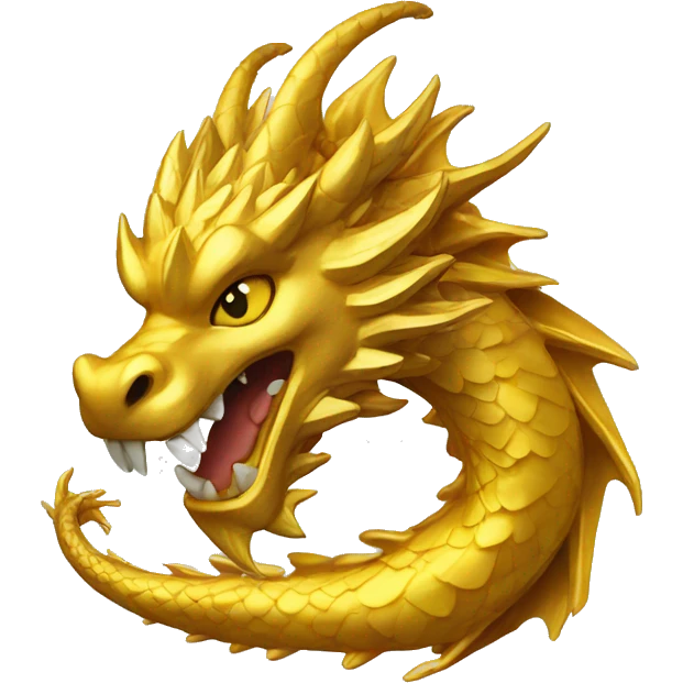 golden dragon S Shaped emoji
