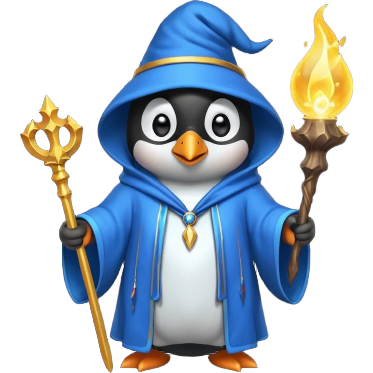 Penguin Wizard emoji