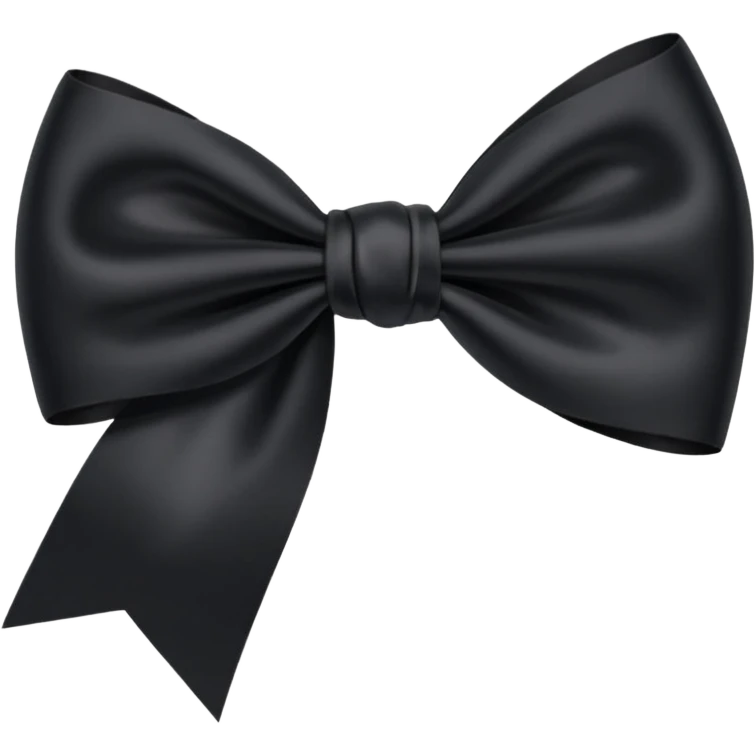 Black bow emoji