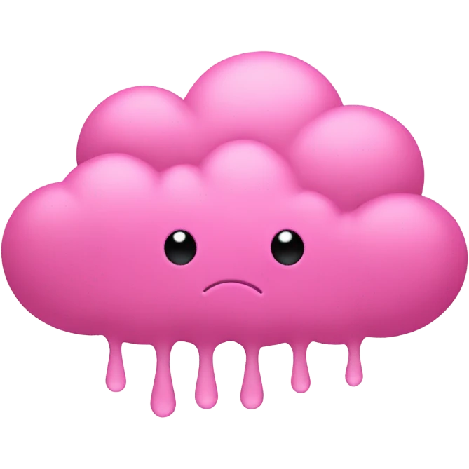 pink rain cloud emoji
