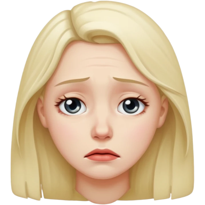 sad woman  emoji