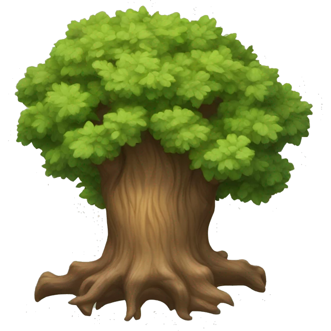 Old oak tree emoji
